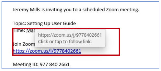 Zoom User Guide - Link